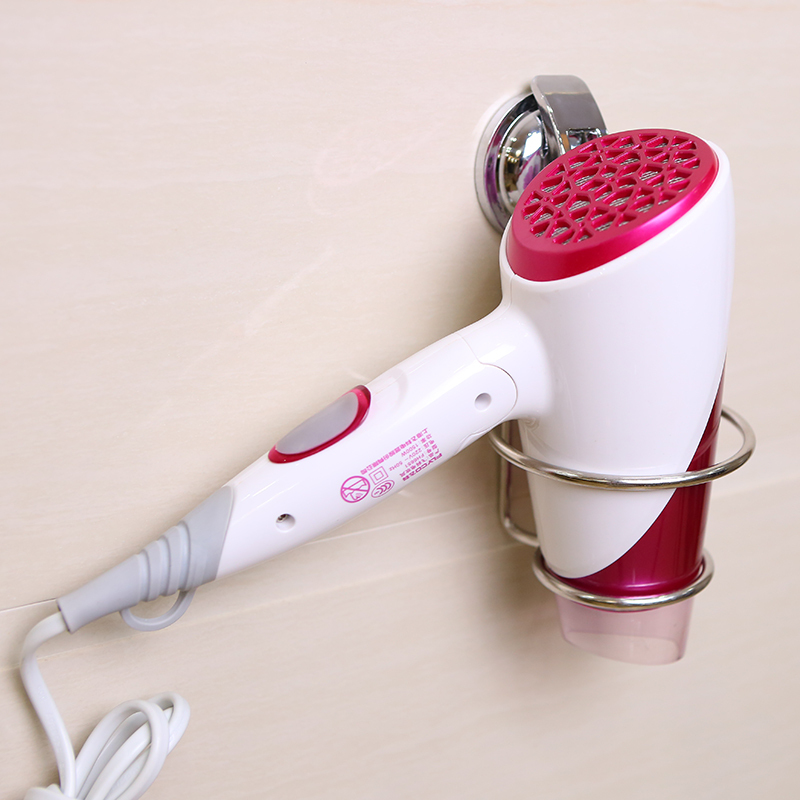 Hanging the hair dryer shelf-free punch frame toilet suction wall hanging household