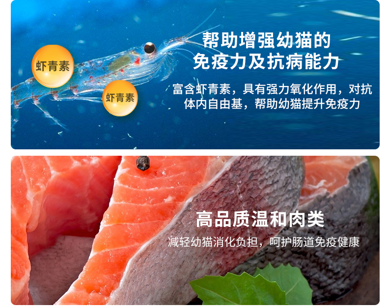 Mai Fudi mèo con 1-4 tháng thức ăn cho mèo 1,5kg dầu cá hồi tự nhiên cho mèo ăn thức ăn cho mèo lông ngắn của Anh - Cat Staples thức ăn mèo minino