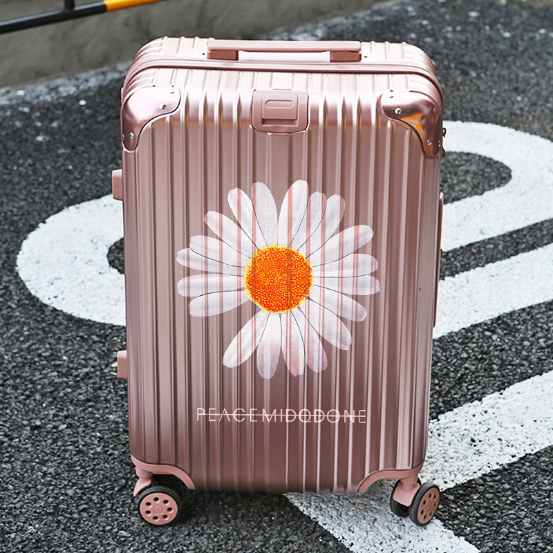 Na kiss small daisy net red ins trolley case universal wheel suitcase travel boarding 20 inch 24 male and female students tide