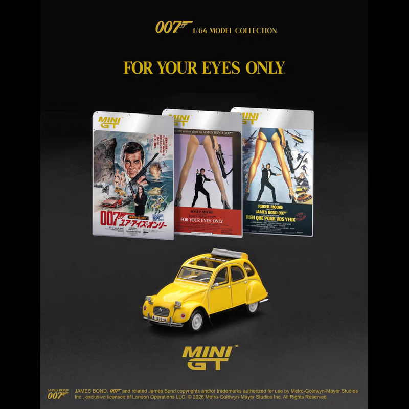 Mini Gt 1:64 Citroën 2Cv Movie Series 007 Alloy Car Model # 919