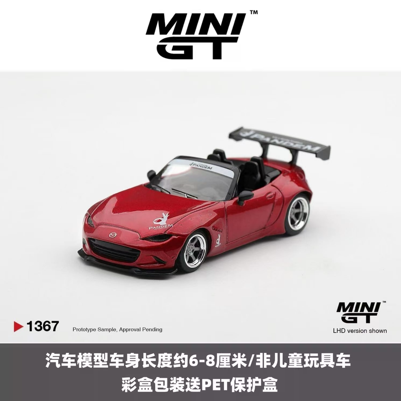 Mini Gt 1:64 Mazda Miata Mx-5 Pandem Alloy Car Model # 1367 Mini Gt 1:64 Mazda Miata Mx-5 Pandem Alloy Car Model # 1367