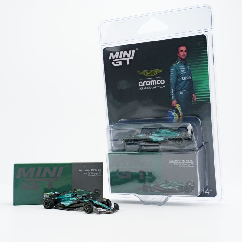 Mini Gt 1:64 Aston Martin Amr24 F1 Alonso/Strell # 1113/ # 1114