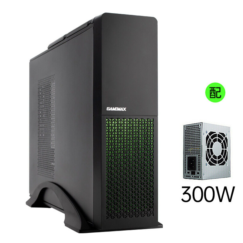 Game Empire (GAMEMAX) small pixie S613 host shell (RGB luminous panel with 300W power supply)