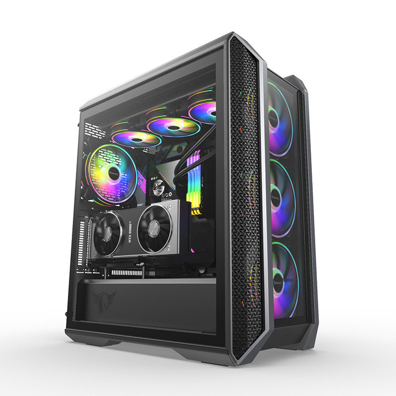 Navigator MVP Caesar Desktop Desktop Computer Box Tempered Glass Side Through 360 Water Cooled Host Shell 3080 Graphics Card Upright case