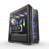 Hangjia MVP Caesar desktop chassis tempered glass side through 360 water cooling chassis 3080 graphics card vertical chassis