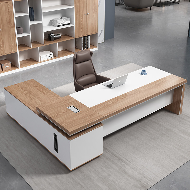 Desk boss table presidents table minimalist Hyundai boss Desk Chair Combo single Grand Bandstand Office furniture