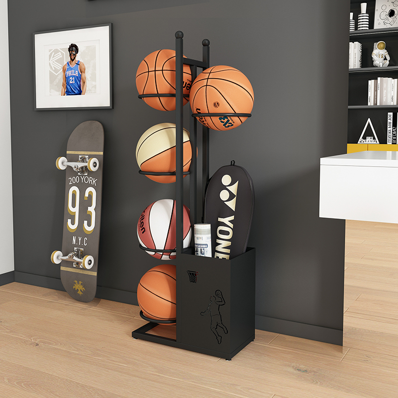 Simple Household Children's Basketball Storage Rack, Ball Display Rack, Kindergarten Ball Rack, Badminton Racket Storage Basket