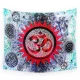 Đông Nam Á Ấn Độ Mandala in màn trang trí tường trang trí màu xám xám rèm vải khăn trải bàn thảm treo tường vintage