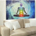 Ấn Độ Đông Nam Á Phật Tapestry Treo Phòng ngủ Trang trí phòng Yoga Thiền Tapestry Living Hall Rèm vải Khăn trải bàn tấm vải treo tường Tapestry