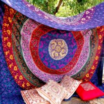 Southeast Asia India Mandala tapestry Large bedroom decorative wall cloth ins hanging cloth background cloth Tablecloth Sofa towel