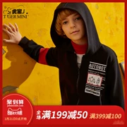 Xiaohu Baoer Boy Sweater 2018 Áo khoác mới mùa thu và mùa đông Áo len trùm đầu cho trẻ em Hàn Quốc Áo dày