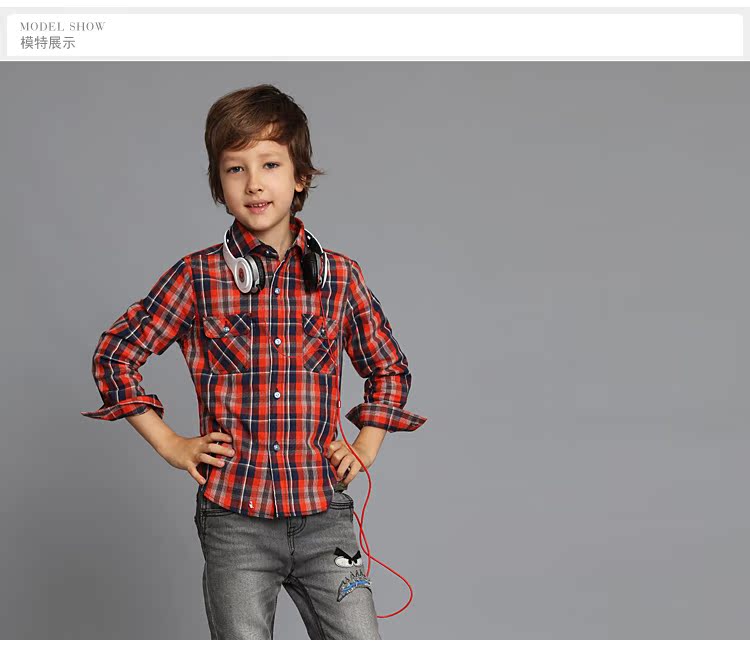 Chemise garcon à manche longue - Ref 2082383 Image 13