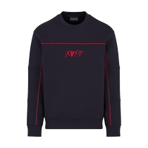 EMPORIO ARMANI Armani 2024 Autumn New Chinese Valentines Day Limited Mens Love Embroidered Sweatshirt