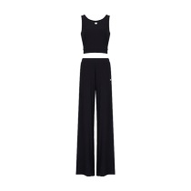 EMPORIO ARMANI Armani EA7 2024 Autumn Womens Stretch Wide Leg Pants Fitness Sports Suit