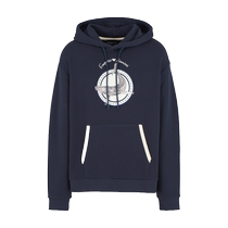 EMPORIO ARMANI Armani 2024 Autumn Mens Cotton Hooded Whale Patch Sweatshirt Official