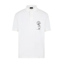 EMPORIO ARMANI Armani 2024 new autumn mens cool Lyocell short-sleeved Polo shirt