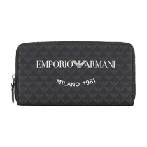 EMPORIO ARMANI Armani 2024 Autumn New Womens Long Zipper Printed Hand Wallet