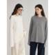 MAISON CECILE three-color/relaxed and casual loose wool cashmere top