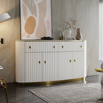 Light extravaganza Luxurious Closing Cabinet Modern Minimalist Lockers Side Cabinets Ivory White Color Living Room Entrance Doors Facing Door Trim Cabinet