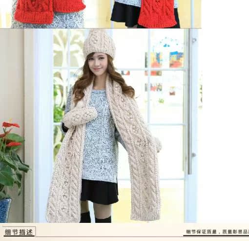 Găng tay thời trang cho phụ nữ mùa đông Khăn quàng cổ Đông Bắc Heilong Giang Tô khăn phượt thủ