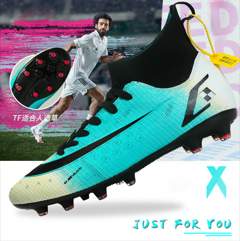 Xiao Li's new C Romey West Soccer Shoe Men's Children Broken Nails Assassin's High Cylinder Mandarin Training Shoes