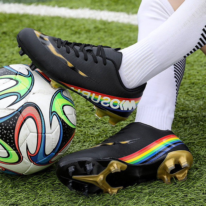 C Ronaldo plus size football shoes boys and girls broken small short nails non-slip students long nails youth 46 training 47 shoes