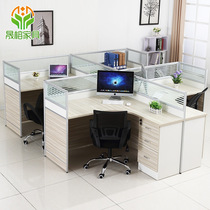 Staff Desk Cassette Brief Modern 2 4 6 People Screen Position Partition Office Furniture Portfolio of four digits