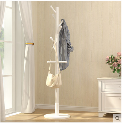 Floor-to-ceiling coat rack hanger Bedroom hanger Clothes rack Solid wood simple net red simple office floor-to-ceiling