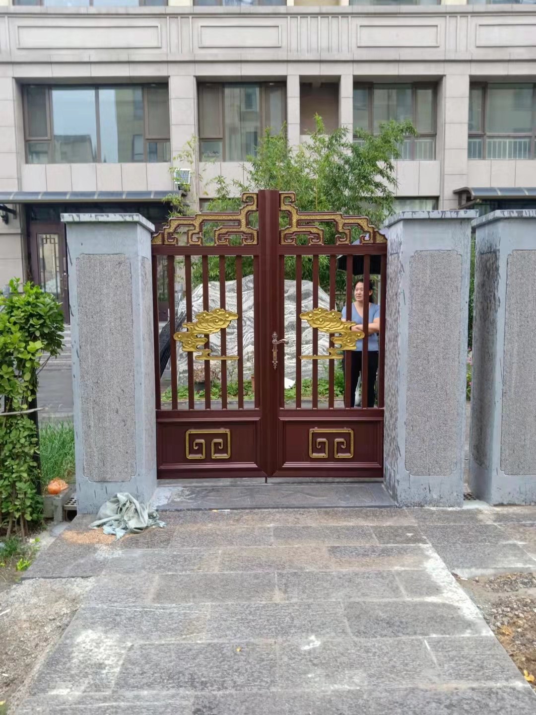Aluminum Art Gate Villa Aluminum Art Gate Courtyard Gate Cast Aluminum Gate Yard Aluminum Alloy Gate Villa Aluminum Gate