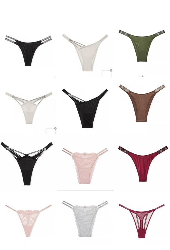 Victoria's Secret Vs Women's Sexy Half-Covering Rhinestone Logo Panties Brazilian Diamond Panties Victoria's Secret Vs Women's Sexy Half-Covering Rhinestone Logo Panties Brazilian Diamond Panties