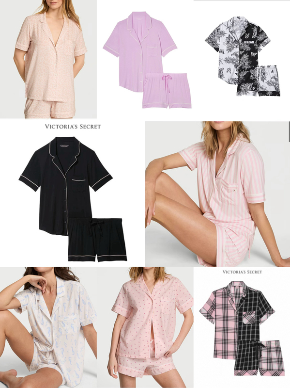 Vs Victoria's Secret Modal Cotton Half-Sleeve Loungewear Pajama Set Genuine Non-Returnable
