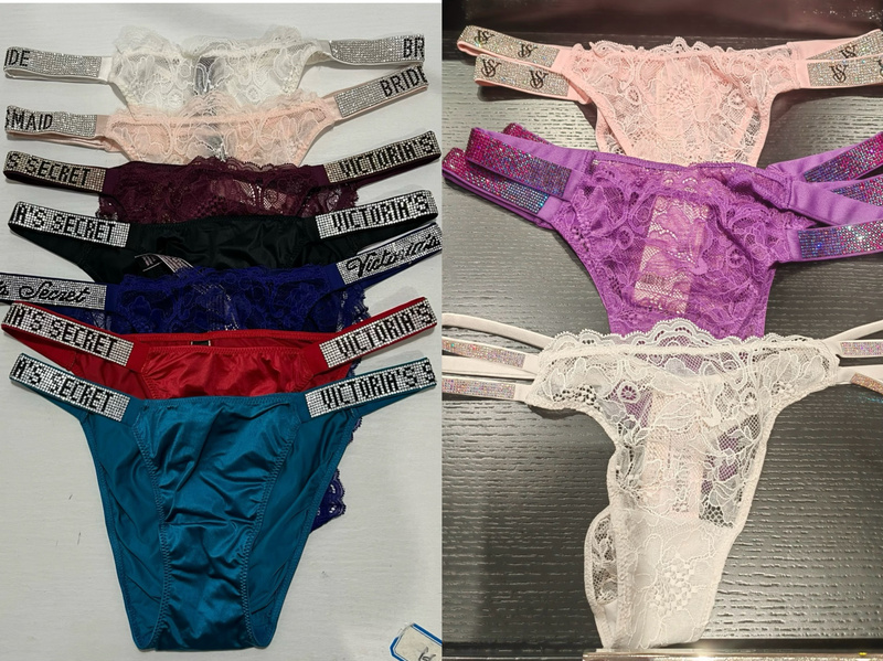 Victoria's Secret S-Size Diamond Panties, Full and Half Coverage Lace Satin, Non-Returnable Victoria's Secret S-Size Diamond Panties, Full and Half Coverage Lace Satin, Non-Returnable