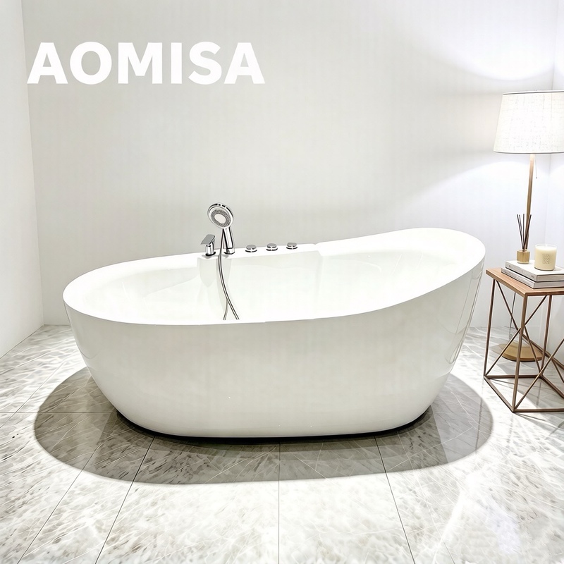 2026 New Model Household Standard Bathtub with Massage, Whirlpool, and Constant Temperature Heating