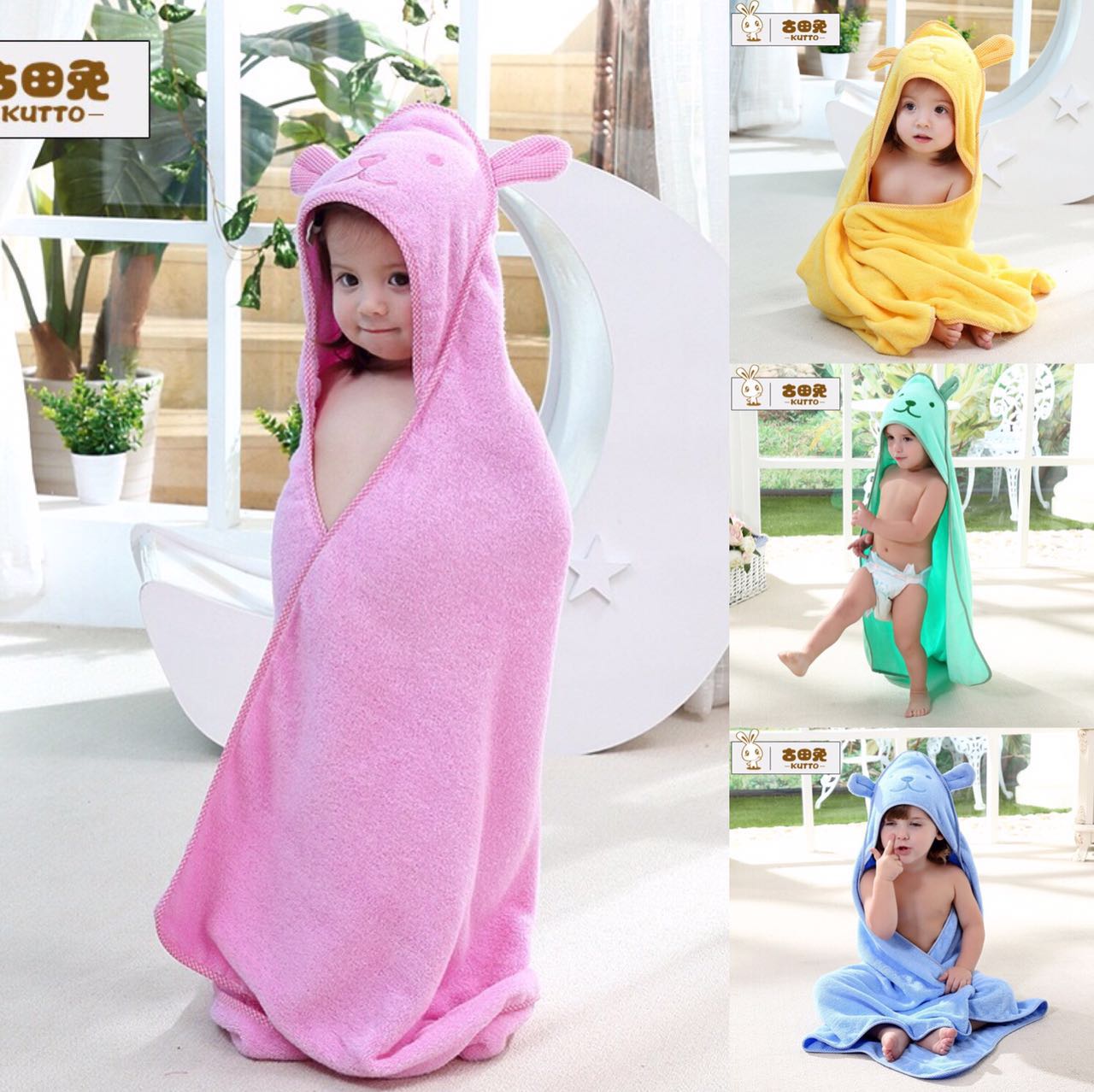 Baby Cloister Cloister Cape Spring Autumn Female Princess Baby Out Thin with Versatile Coral Suede Cartoon Boy Bath Towel-Taobao