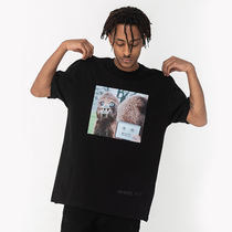 WHITE HOT Plugging Camel Series Printing Casual Short Sleeve T - Shirt Couple Class