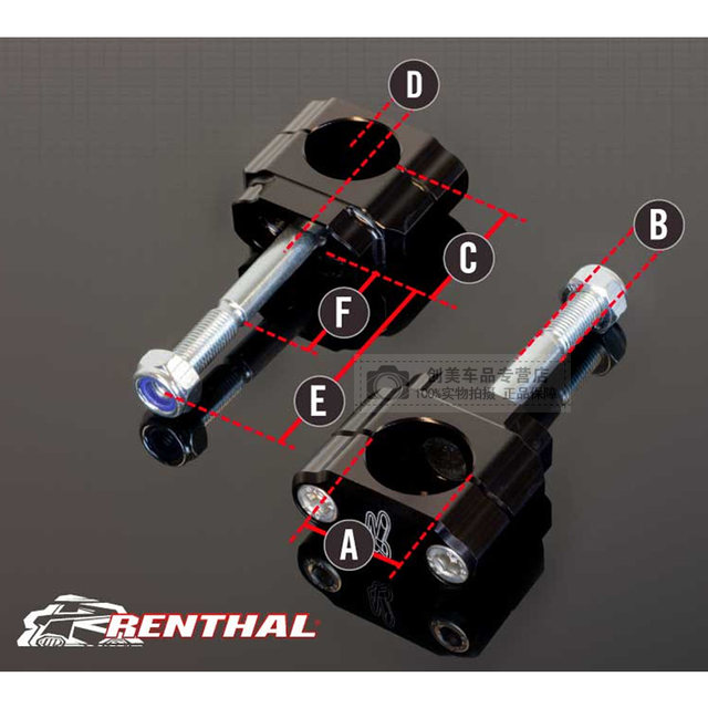 British Renthal Reducing Handlebar Seat Modified Handlebar Base Handlebar Adapter Code Reducing Handlebar Modified Handlebar Base