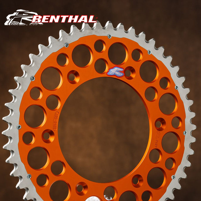 British Imported R Brand Renthal Off-Road Motorcycle Chainring Double-Layer Steel-Clad Aluminum Rear Large Chainring Rear Chainring Sprocket