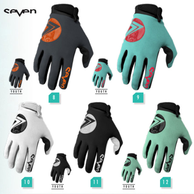 22 Models of American Seven Mx Off-Road Motorcycle Gloves Annex Venue Trail Racing Anti-Slip and Anti-Fall Gloves