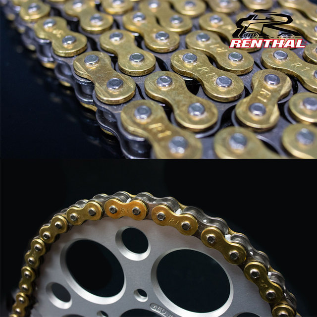 British Hiphal Off-Road Motorcycle Chain Racing Transmission Competitive Chain 520 Imported Field Forest Track Lightweight