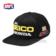 Hợp tác 100% Geico Motlon Motlo Hat Racing Racing Hat Hat giản dị - Xe máy Rider thiết bị