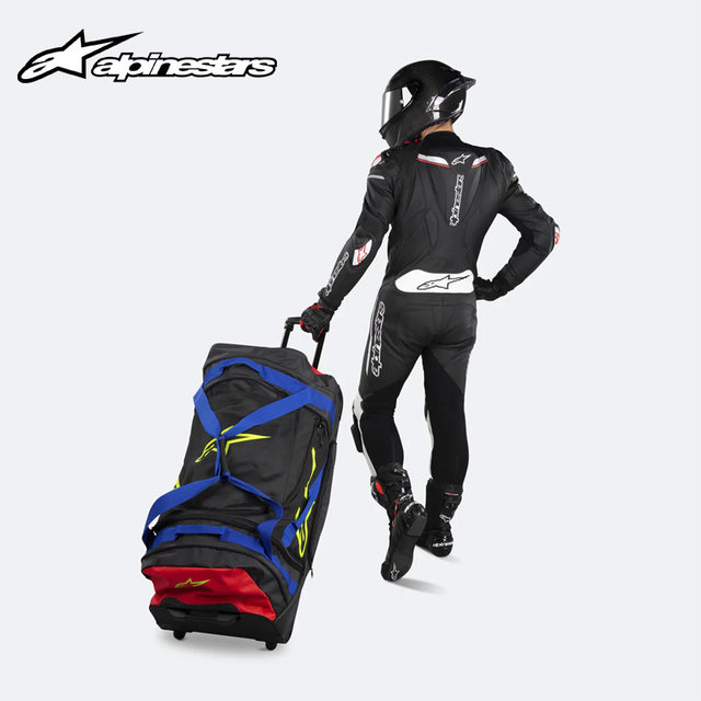 Italian A-Star Alpinestars Motorcycle Equipment Bag, Off-Road Protective Gear Bag, Ski Downhill Mx Multi-Handlebar Case