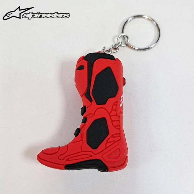 Italian a-star off-road motorcycle T10 boots keychain racing theme hanging chain TECH 10 KEYFOB