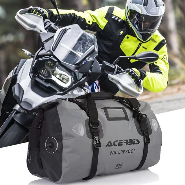 Italian Acerbis Motorcycle Rear Bag Waterproof Rider Touring Gear Riding Rear Seat Bag Luggage Pannier