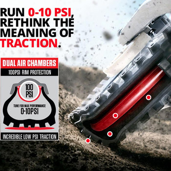 American Tubliss Off-Road Motorcycle Small Red Tire Anti-Puncture Tire, Special Low-Pressure Inner Tube for Forest Trails and Venues