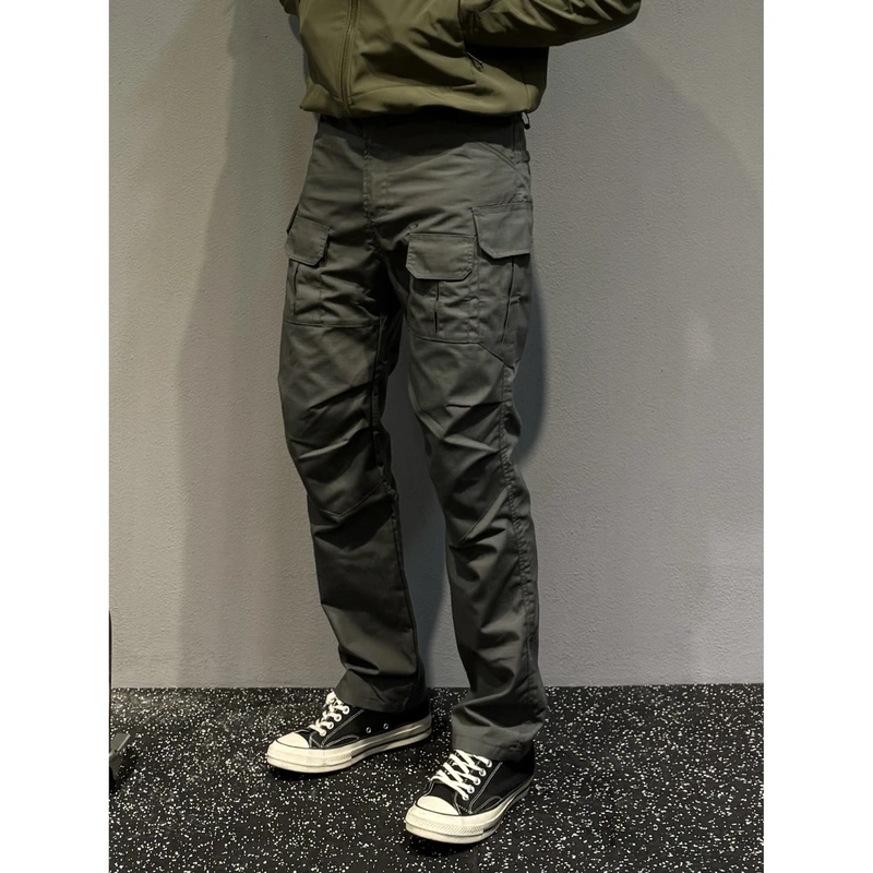 【Kaqiu Mountain】Extremely Concealed Multi-Pocket Tactical Military Work Pants Outdoor Straight-Leg Pants Wear-Resistant Commuting Long Pants