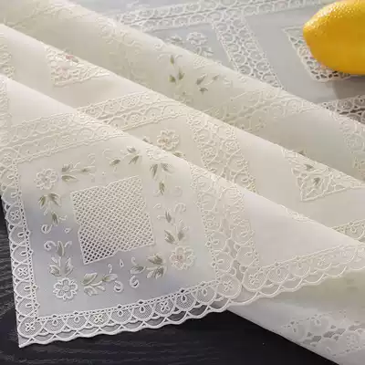 Tablecloth waterproof, anti-oilproof disposable table mat rectangular coffee table tablecloth European PVC plastic fabric