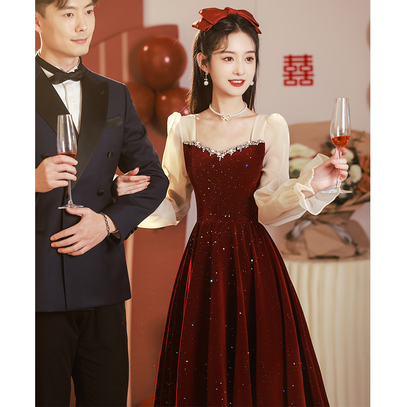  3XL+Burgundy, long, mid-length  