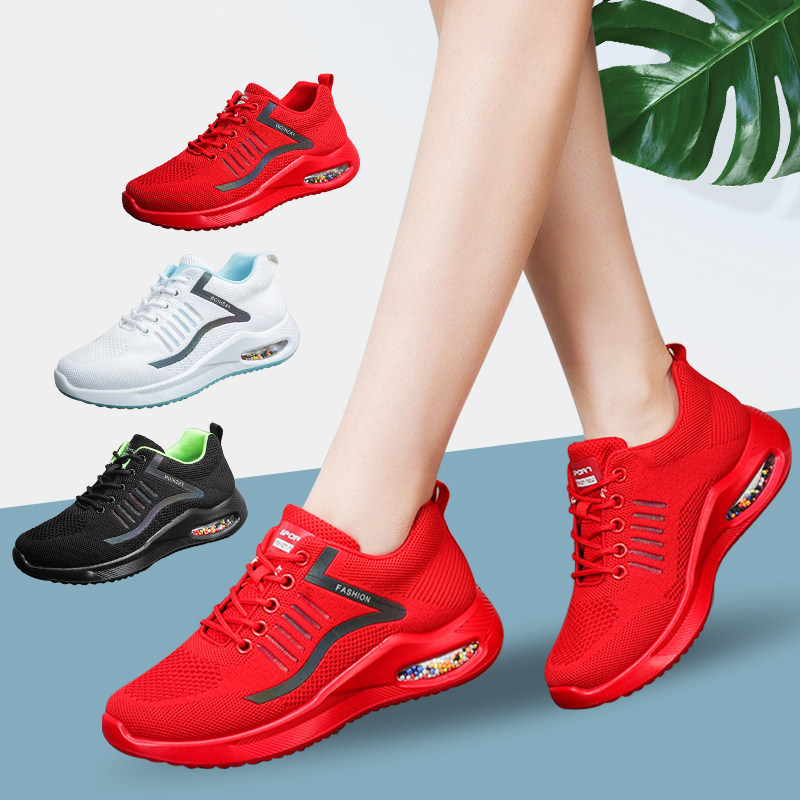Spring Summer New Air Cushion Ghost Walk Dancing Special Shoes All Season Square Dance Shoes Son Dancing Shoes Women Soft Bottom Sneakers