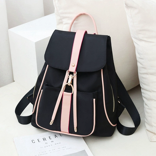 Рюкзак, сумка через плечо, нейлоновая летняя свежая универсальная трендовая барсетка, коллекция 2023, ткань оксфорд, на шнурках