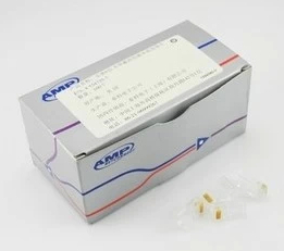 RJ45 network route crystal head ultra five types of crystal heads 8 bits non-shielded Internet crystal heads 100